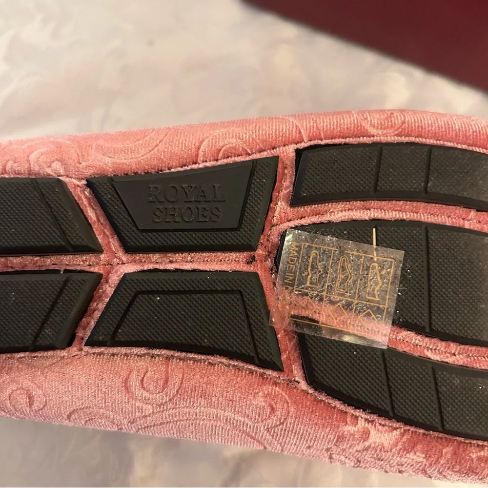 Men's Pink Velvet Loafers